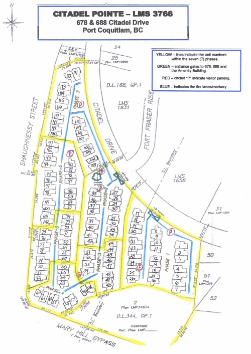 Citadel Pointe Site Map